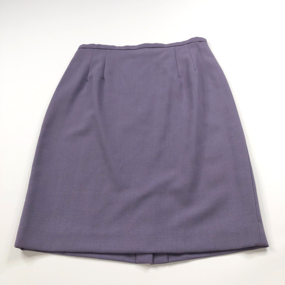 Talbots 10 (Fits 28In) Vintage VTG 100% Wool Above Knee Skirt Lilac Purple MINT